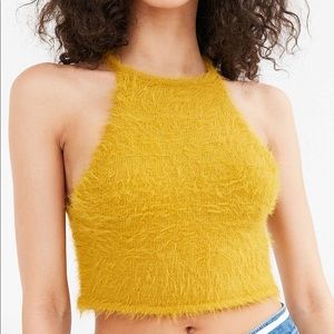 Kimchi Blue fuzzy crop top